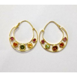 natural Tourmaline earrings, gold Vermeil Earrings Women Earrings